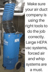 Air Duct Cleaning With HEPA Vac