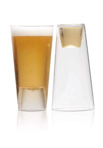 HighWave Beer Shot Light Glasses, Set of 2