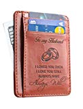 Memory Wife To Husband Gift, Best Anniversary Gifts For Him slim Wallet Card Holder