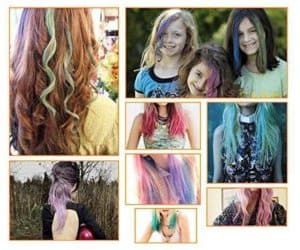 Non-Toxic Temporary Hair Pastel Chalk Beauty Kit - Mix Color Variety Beauty Design, 24pc