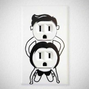 OUTLET PLUG PEOPLE: NAUGHTY PEOPLE DECAL, QTY OF 4 - 2