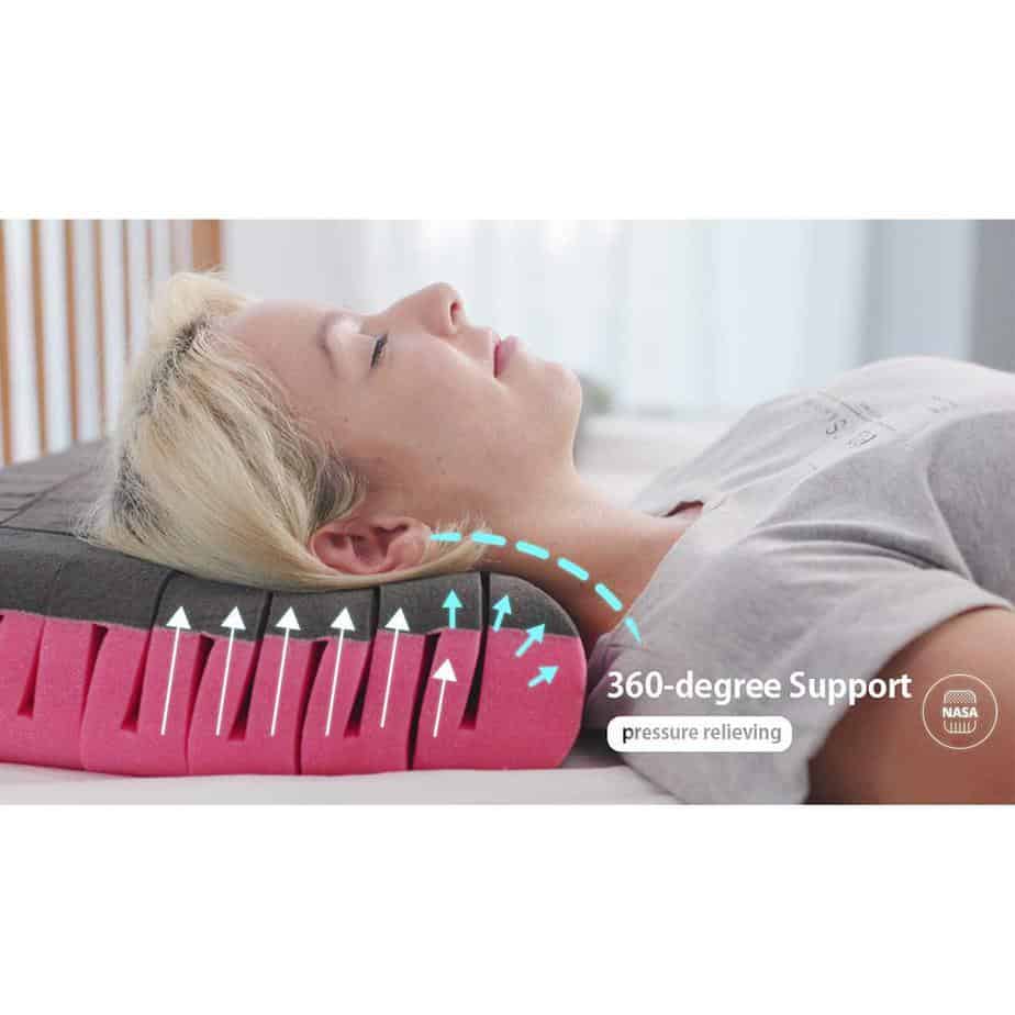 The Cubes by F1F2 - Geometric Structured Sleeping Pillow for Neck Pain Relief