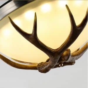 Retro Restaurant Antler Fan Chandelier