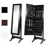 Best Choice Products Mirrored Jewelry Cabinet Armoire w/ Stand Rings, Necklaces, Bracelets - Black...$97.99 on Amazon.