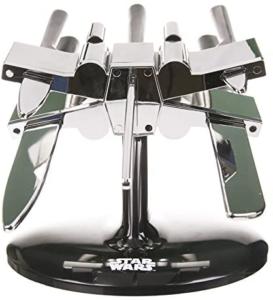 Star Wars X-Wing Knife Block - Kitchenware for Star Wars Fans - Includes 5 Knives Rear View