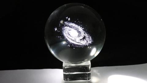 Galaxy In A Crystal Ball