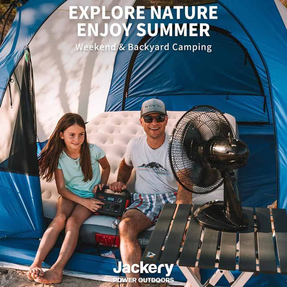  Jackery Portable Power Station Explorer 240, 240Wh Backup  Lithium Battery, 110V/200W Pure Sine Wave AC Outlet, Solar Generator for  Outdoors Camping Travel Hunting Emergency (Solar Panel Optional) : Patio,  Lawn