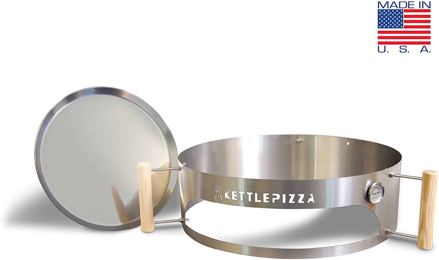 KettlePizza Basic Pizza Oven Kit for 18.5 and 22.5 Inch Weber-style Kettle Grills