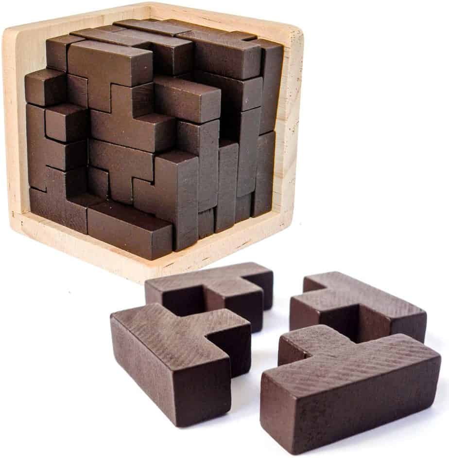 3D Wood Tetris Puzzle