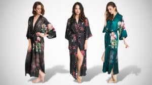 Women's Charmeuse Kimono Robes