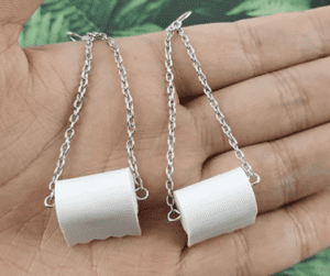 Toilet Paper Earrings For Women