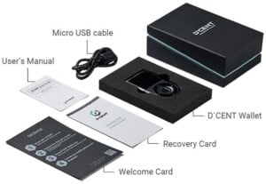 D'CENT Biometric Cryptocurrency Hardware Wallet