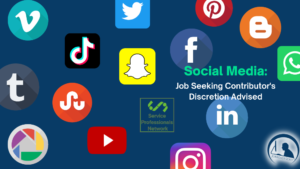 Social Media: Job Seeking Contributor’s Discretion Advised - Graphic by Jobready2dey,LLC content team.