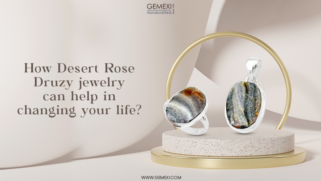 Desert Rose Druzy Jewelry