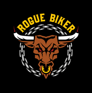 Rogue Biker Logo Black BG Facebook Toby Gutierrez 1 297x300