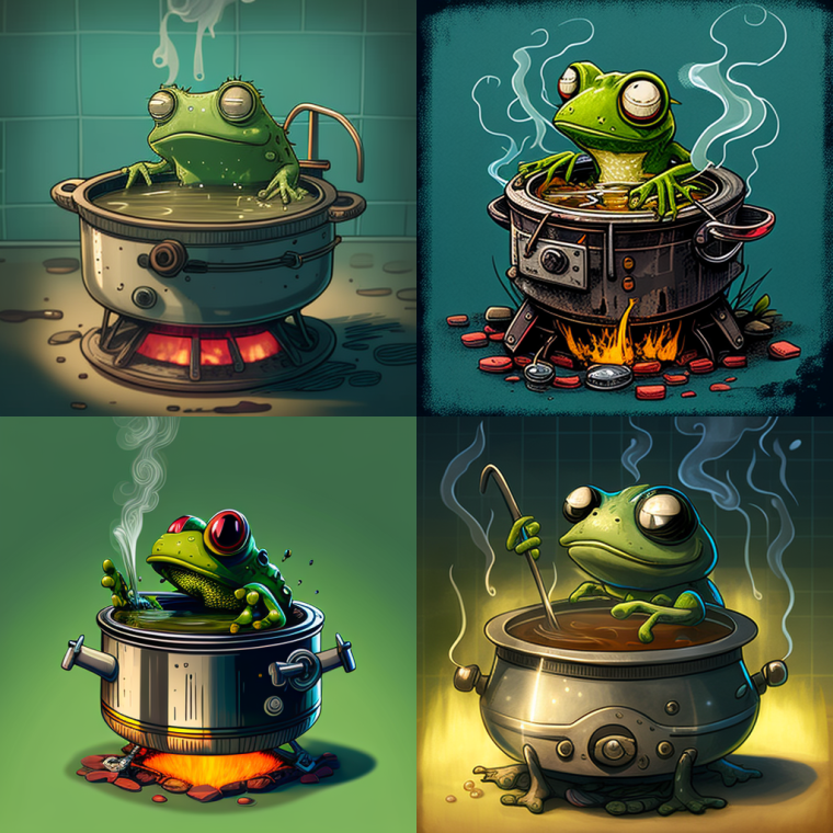 generative AI for business - the boiling frog experiment