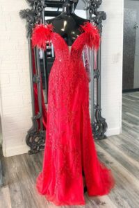 long prom dresses with slit