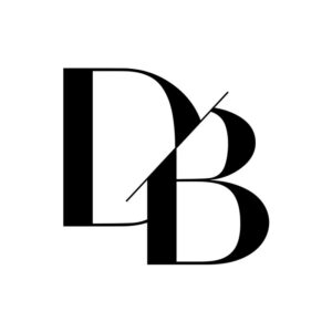 Designer Blooms Logo Black and White 300x300