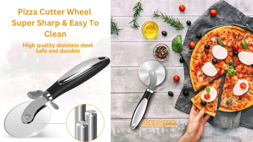 Pizza Cutter Wheel - Super Sharp & Easy To Clean