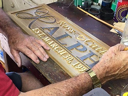 These personalized wooden engraved mancave establishment signs are a great gift for him. Get a personalized mancave establishment sign for your special guy now!
