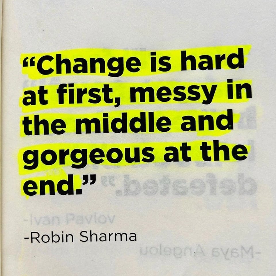 Change is hard at first