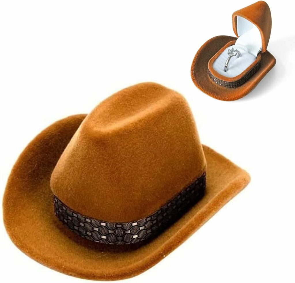 Cowboy Hat Engagement Ring Box