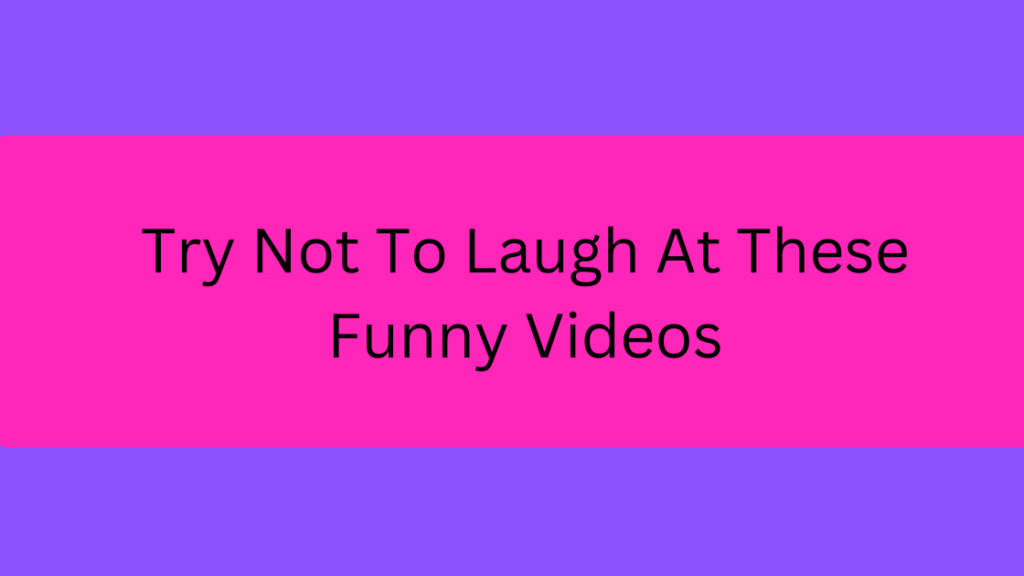 Try Not To Laugh At These Funny Videos