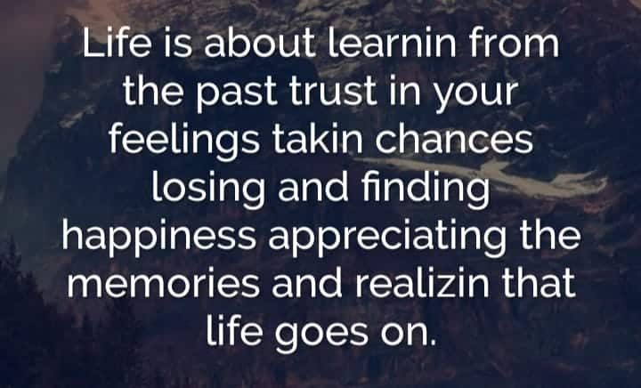 life is about learning