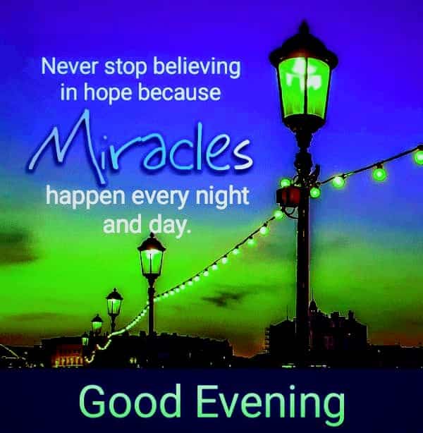 never stop believing in hope