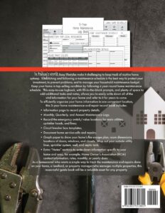 5-Year Home Maintenance Log Book: Homeowner House Repair and Maintenance Record Book, Easily Protect Your Investment By Following a Simple Year-Round ... - 5 Year Calendar, Planner, Checklist