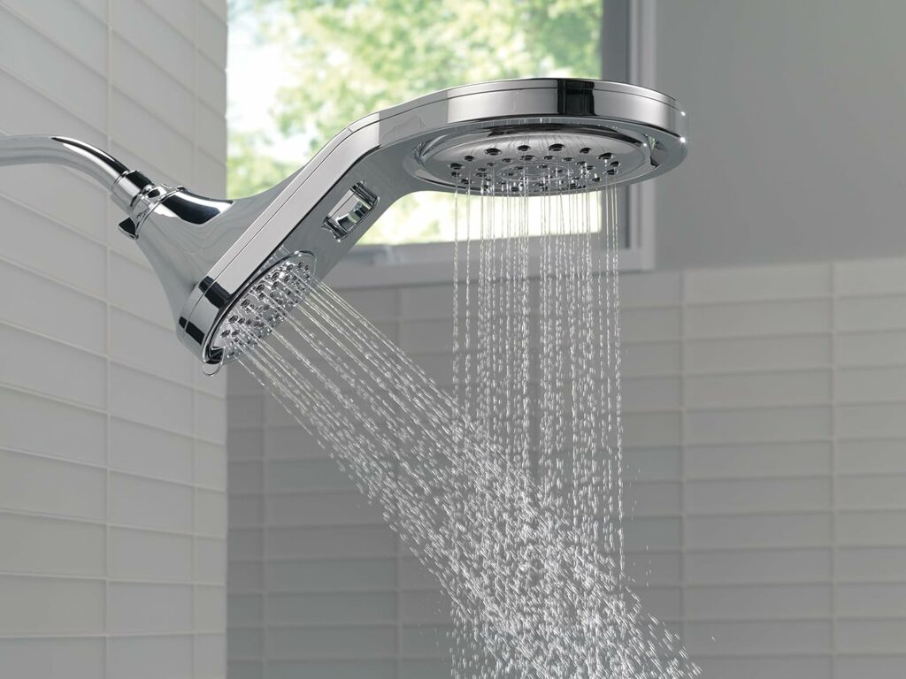 Delta Faucet HydroRain 5-Spray Touch-Clean 2-in-1 Rain Shower Head