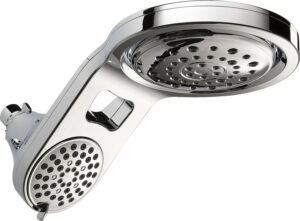 Delta Faucet HydroRain 5-Spray Touch-Clean 2-in-1 Rain Shower Head Chrome 58580-PK
