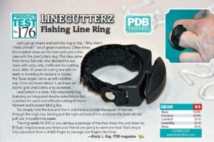LINE CUTTERZ Patented Stainless Steel Blade Ring Braided Fishing Line Cutter Details