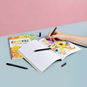 The reverse coloring book