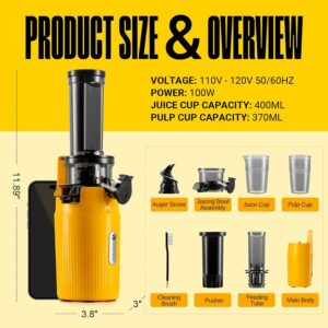 Ventray Essential Ginnie Juicer Compact Small Cold Press Sice