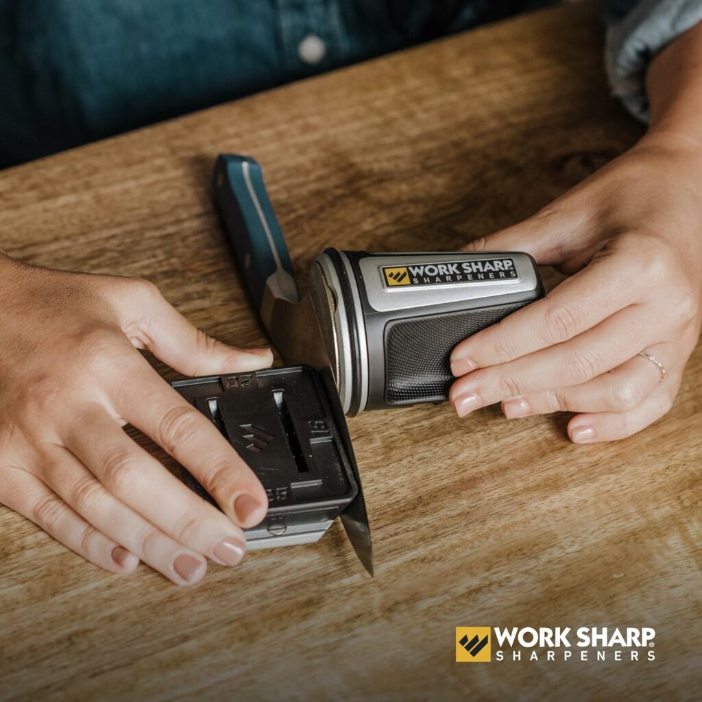 Work Sharp Rolling Knife Sharpener with 4 sharpening angles for all chef and kitchen knives