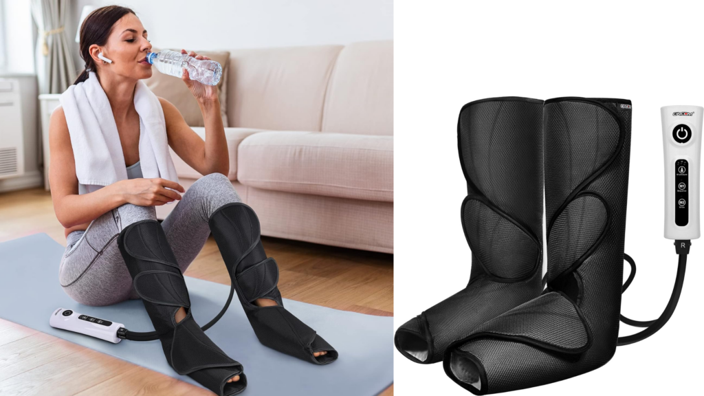 CINCOM Leg Massager - Air Compression Massaging Leg Sleeves