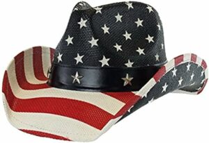Vintage USA American Flag Cowboy Hat