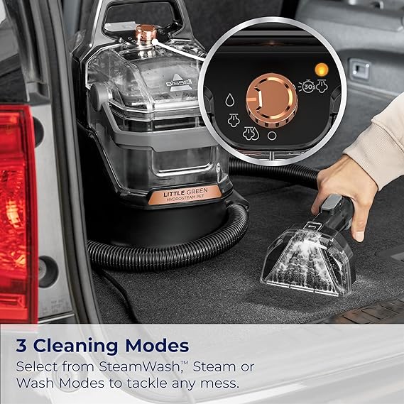 BISSELL Little Green HydroSteam 3 Cleaning Modes