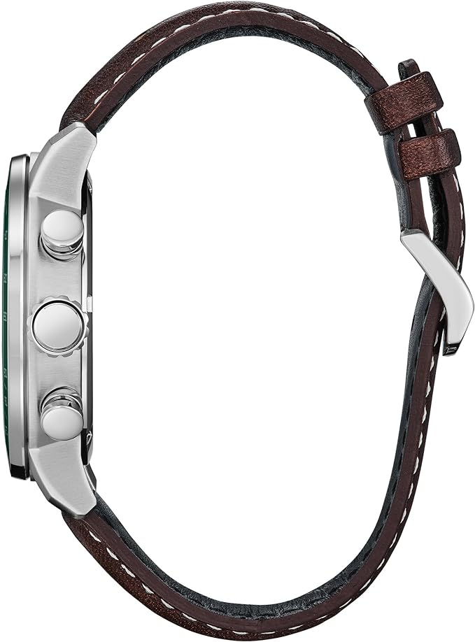 Citizen Mens Eco-Drive Weekender Brycen Chronograph Watch in Stainless Steel